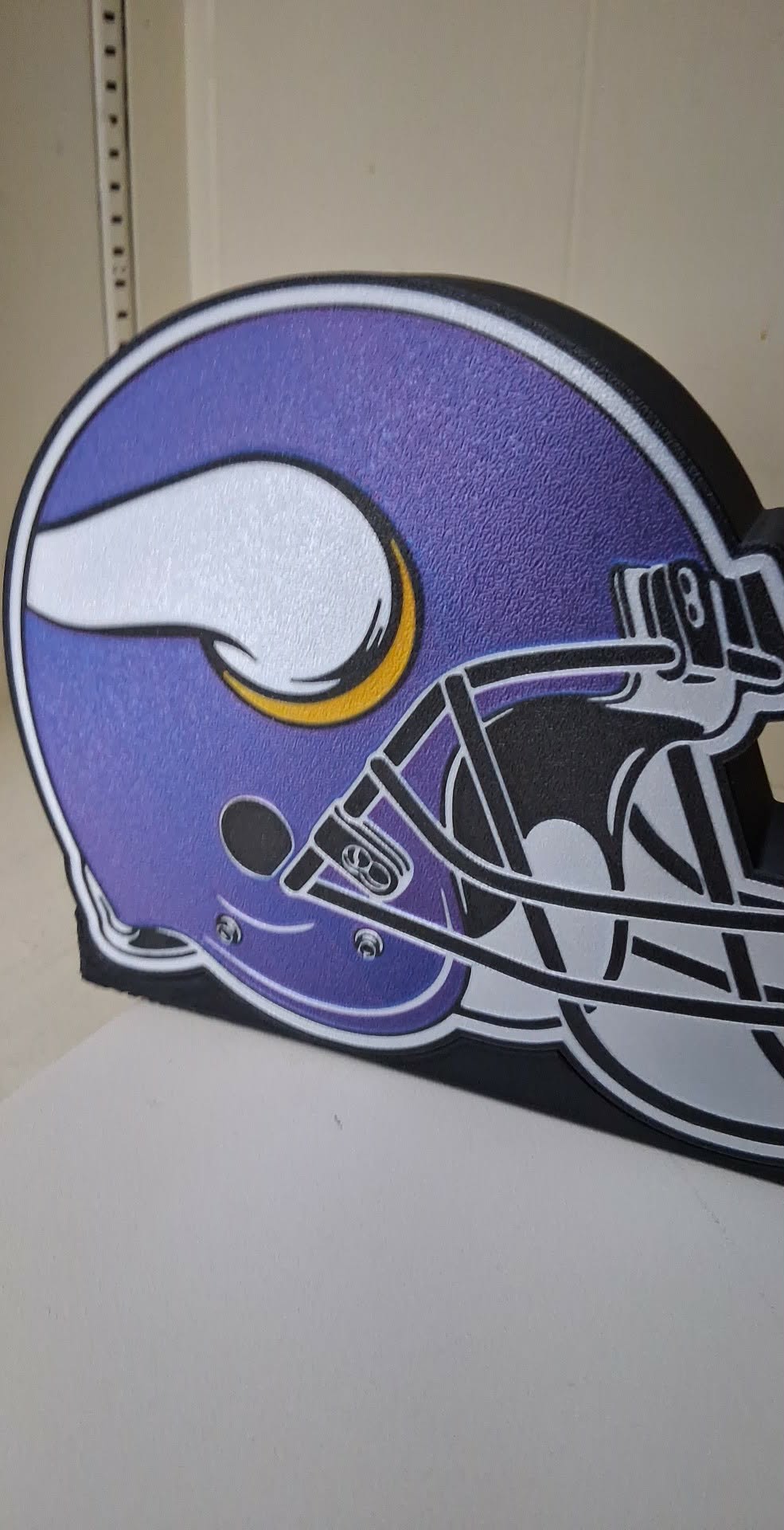 Vikings Helmet LED light box – custom 3D printed – Lit Layer Creations